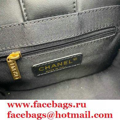 Chanel Calfskin Strap Into Bucket Bag AS2230 Black/Brown 2020