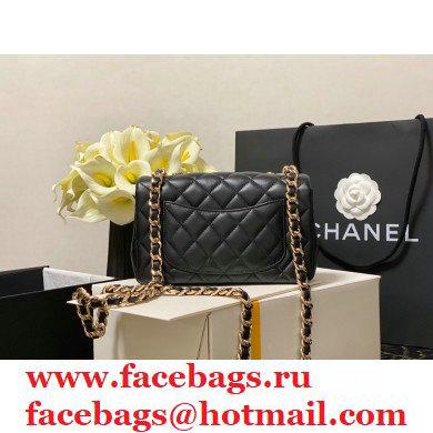 Chanel Classic Flap Small Bag with Charms AS2326 Black 2021 - Click Image to Close