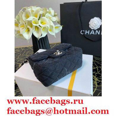 Chanel Denim Classic Flap Mini Bag Black 2021 - Click Image to Close