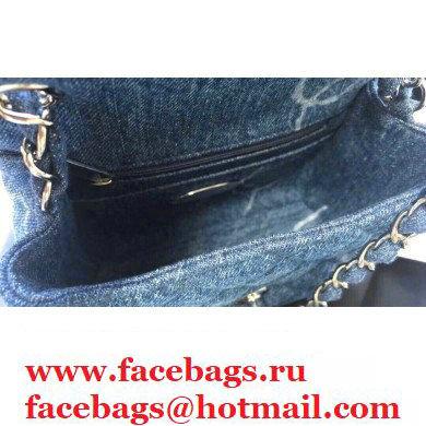 Chanel Denim Classic Flap Mini Bag Blue 2021