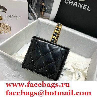 Chanel Get Round Vintage Vanity Case Bag Black 2021