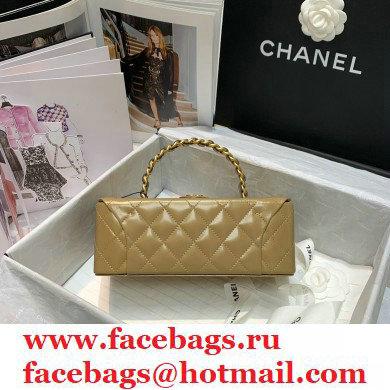 Chanel Get Round Vintage Vanity Case Bag Gold 2021
