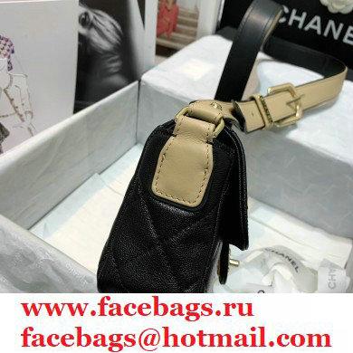 Chanel Grained Calfskin Flap Bag AS2273 Black 2021