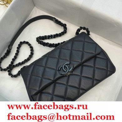Chanel Grained Calfskin My Everything Flap Bag AS2303 Black 2020 - Click Image to Close