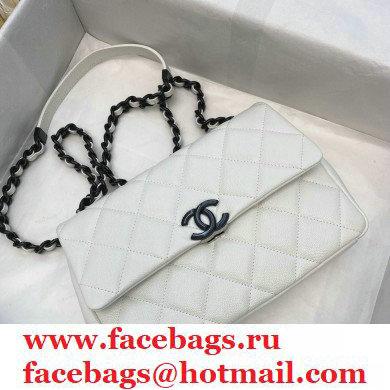 Chanel Grained Calfskin My Everything Flap Bag AS2303 White 2020