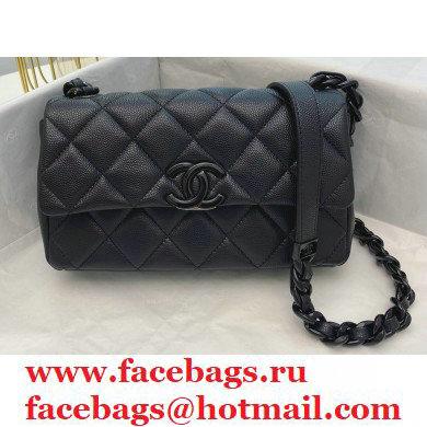 Chanel Grained Calfskin My Everything Small Flap Bag AS2302 Black 2020