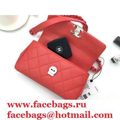Chanel Grained Calfskin My Everything Small Flap Bag AS2302 Red 2021