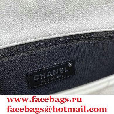Chanel Grained Calfskin My Everything Small Flap Bag AS2302 White 2020 - Click Image to Close