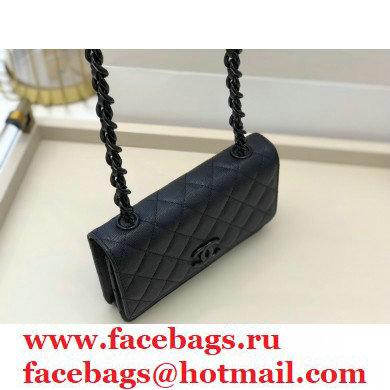 Chanel Grained Calfskin My Everything Wallet on Chain WOC Bag AP1954 Black 2020
