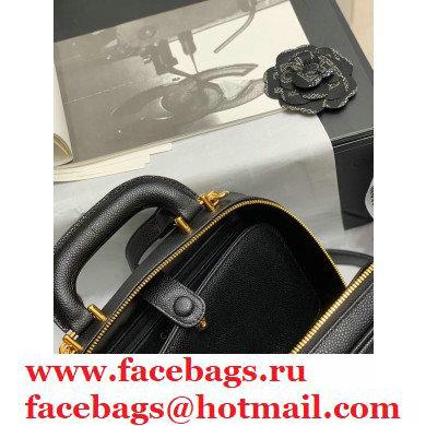 Chanel Grained Calfskin Vintage Vanity Case Bag Black 2021