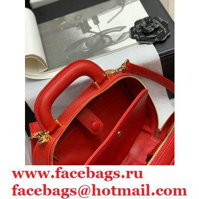 Chanel Grained Calfskin Vintage Vanity Case Bag Red 2021 - Click Image to Close