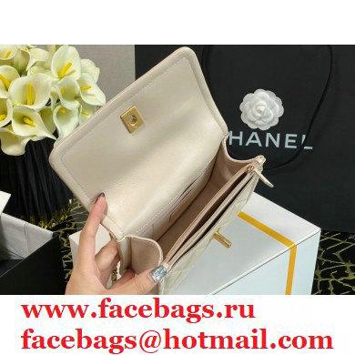 Chanel Lambskin CC Coin Wallet on Chain WOC Bag Beige 2021