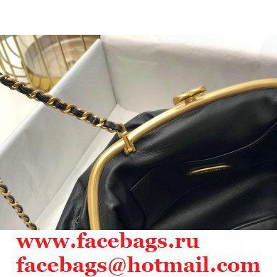 Chanel Lambskin Clutch Bag with Chain AS2137 Black/Gold Charms 2020