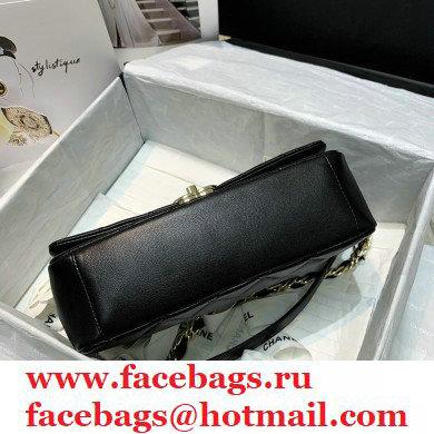 Chanel Lambskin Large Flap Bag AS2319 Black 2021