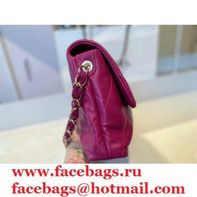 Chanel Lambskin Large Flap Bag with Logo Strap AS2316 Purple 2021 - Click Image to Close