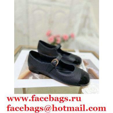 Chanel Mary Janes G36482 Grained Calfskin Black 2021