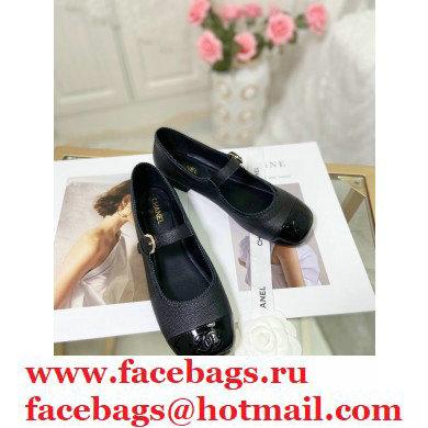 Chanel Mary Janes G36482 Grained Calfskin Black 2021