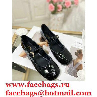 Chanel Mary Janes G36482 Patent Black 2021 - Click Image to Close