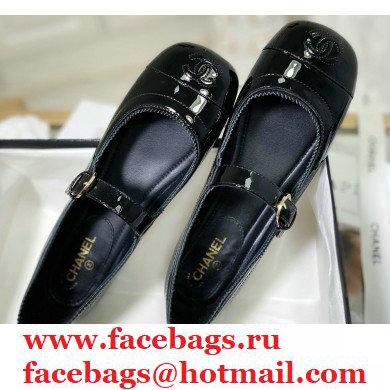 Chanel Mary Janes G36482 Patent Black 2021