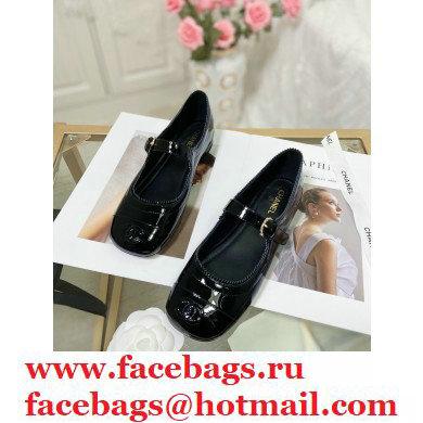 Chanel Mary Janes G36482 Patent Black 2021