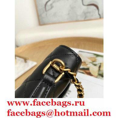 Chanel Mini Classic Flap Bag with Top Handle Black 2021