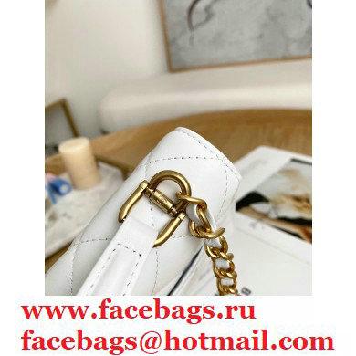 Chanel Mini Classic Flap Bag with Top Handle White 2021 - Click Image to Close