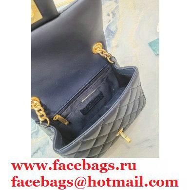 Chanel Resin Chain Lambskin Mini Flap Bag AS2379 Navy Blue 2021