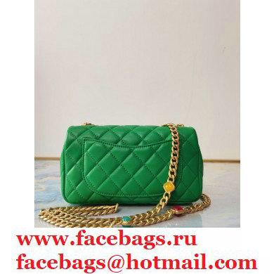Chanel Resin Chain Lambskin Small Flap Bag AS2380 Green 2021 - Click Image to Close