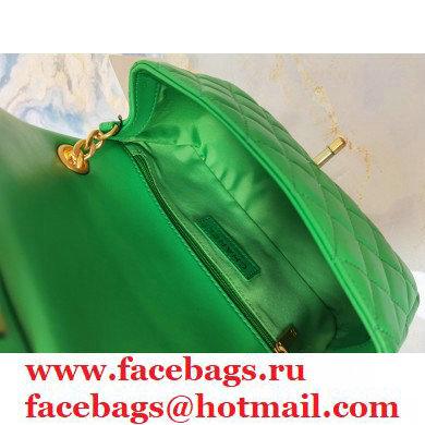 Chanel Resin Chain Lambskin Small Flap Bag AS2380 Green 2021