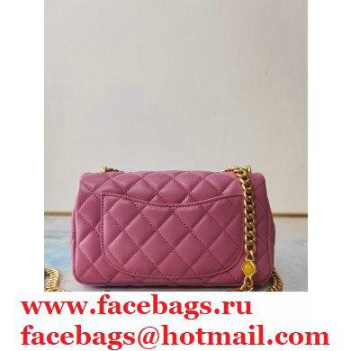 Chanel Resin Chain Lambskin Small Flap Bag AS2380 Pink 2021 - Click Image to Close
