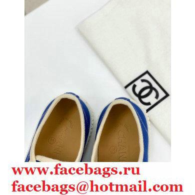 Chanel Vintage Canvas Low-top Sneakers Blue 2021