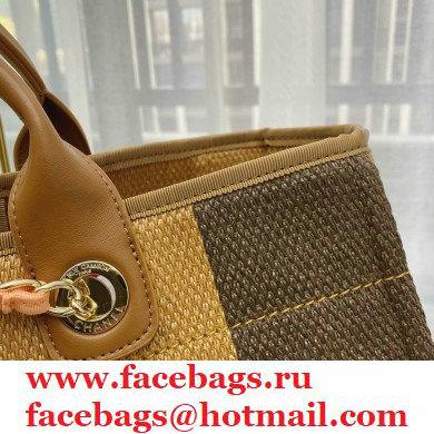 Chanel cabas ete shopping tote A66941 beige/coffee/black - Click Image to Close