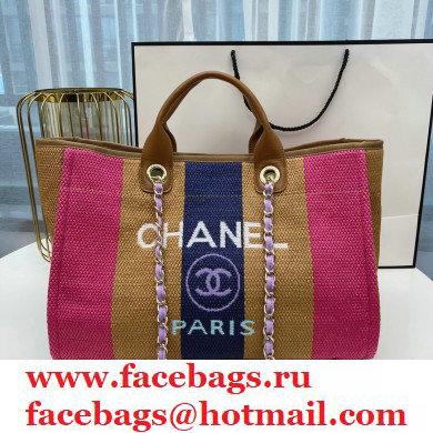 Chanel cabas ete shopping tote A66941 pink/beige/blue - Click Image to Close