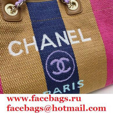 Chanel cabas ete shopping tote A66941 pink/beige/blue