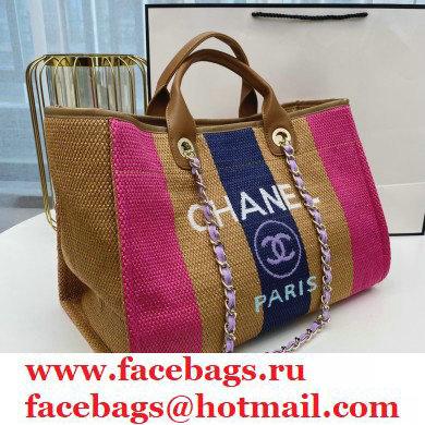 Chanel cabas ete shopping tote A66941 pink/beige/blue - Click Image to Close