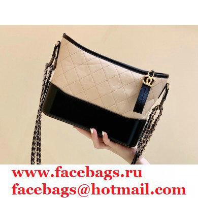 Chanel original quality Gabrielle hobo bag A91810 black/beige