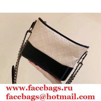 Chanel original quality Gabrielle hobo bag A91810 black/beige