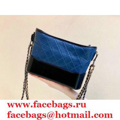 Chanel original quality Gabrielle hobo bag A91810 blue/black