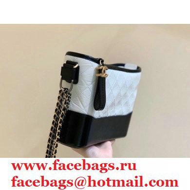 Chanel original quality Gabrielle hobo bag A91810 white/black