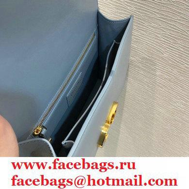 Dior 30 Montaigne Bag in Box Calfskin Cloud Blue 2021 - Click Image to Close