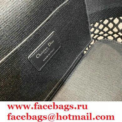 Dior DiorTravel Vanity Case Bag In Black Mesh Embroidery 2021