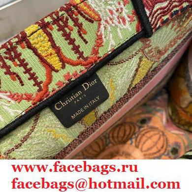 Dior Small Book Tote Bag in Multicolor Lights Embroidery 2021