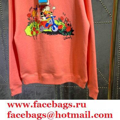 Disney x Gucci Donald Duck cotton sweatshirt 615061 pink 2021 - Click Image to Close