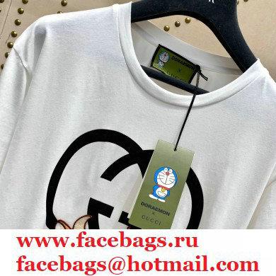 Doraemon x Gucci oversize T-shirt 616036 WHITE 2021 - Click Image to Close