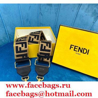 Fendi Canvas Long Shoulder Strap You Brown 2021