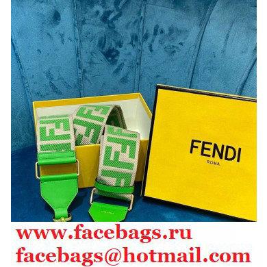 Fendi Canvas Long Shoulder Strap You Green 2021 - Click Image to Close