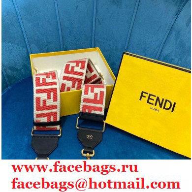 Fendi Canvas Long Shoulder Strap You Red 2021 - Click Image to Close