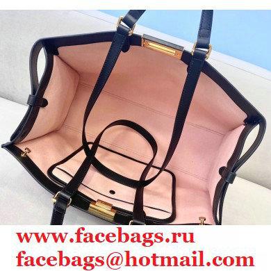 Fendi Medium Peekaboo X-Tote Shopper Bag FF Embroidered Pink Canvas 2020