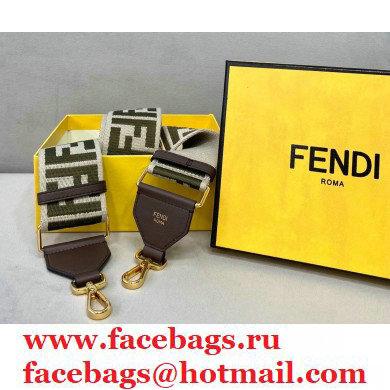 Fendi Ribbon Long Shoulder Strap You Coffee/Beige 2021