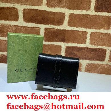 Gucci Jackie 1961 Card Case Wallet 645536 Leather Black 2021